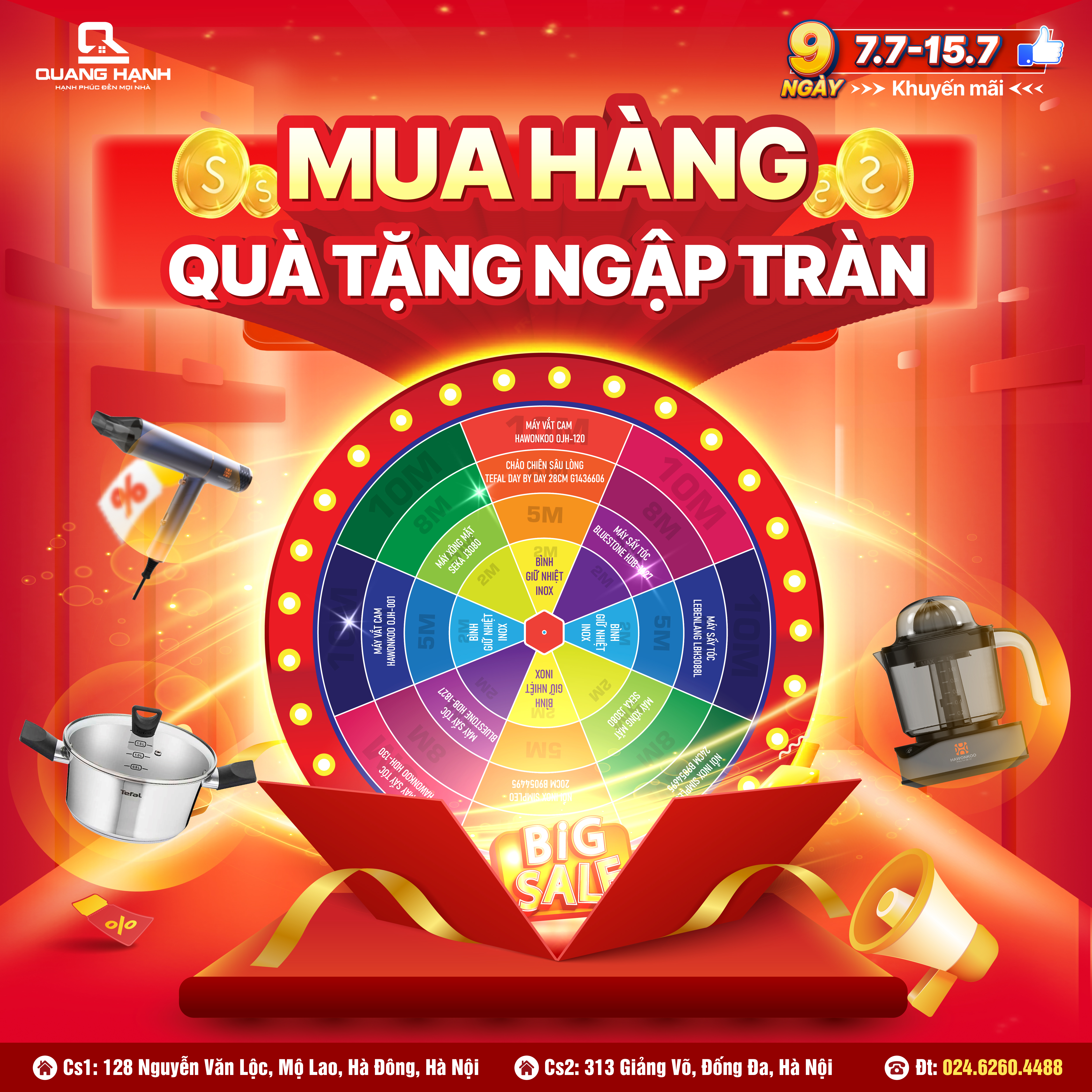 MUA HÀNG, NGẬP TRÀN QUÀ TẶNG: 100% trúng quà